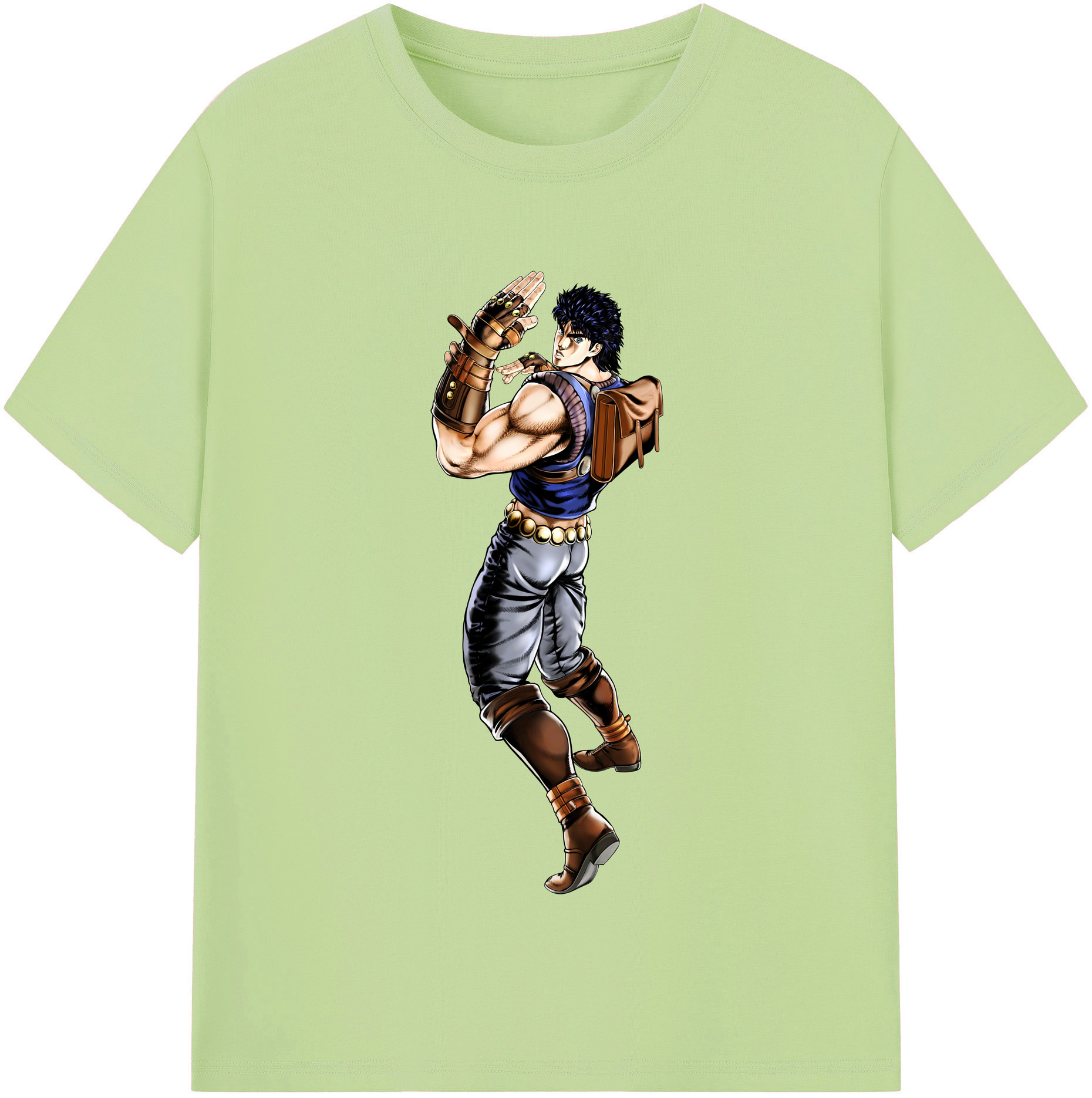 （画像用） ジョジョの奇妙な冒険 /ジョナサン?ジョースター JoJo's Bizarre Adventure Jonathan Joestar 綿100％半袖Tシャツ（フロントプリント）